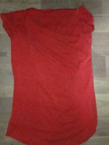 Overcoat Attached Red Top