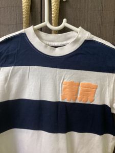 Striped Graphic Tee