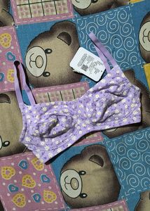 Susi Purple Daisy Print Bra