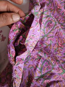 Sangria Purple Cotton Kurti