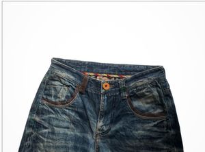 Coax Racing Vintage Leather Patch Jeans