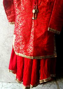Red &amp; Gold Ethnic Lehenga Choli