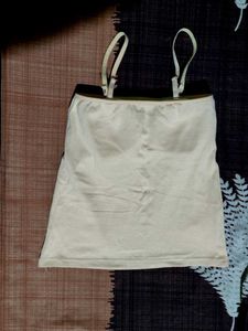 Camisole & Slip Padded Beige Colour