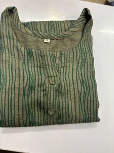 Striped Green Kurta