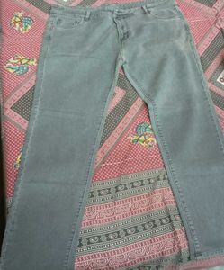 Gray Wash Denim Jeans