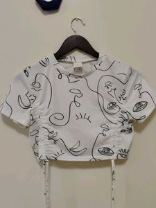 Printed Crop Top