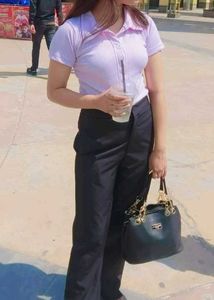 Lilac Ribbed Button-Up Top