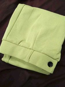 Green High-Waisted Trousers