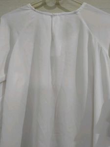 Elegant White Bell Sleeve Top
