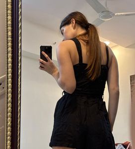 Mango Black Playsuit