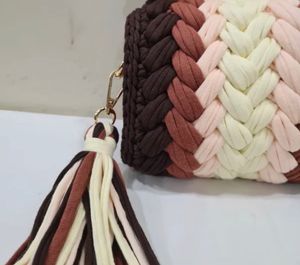 Handmade Marshmallow Ombre Sling bag