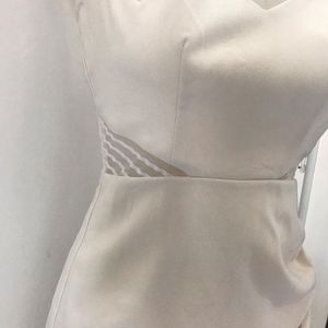 Elegant Cream Mini Dress