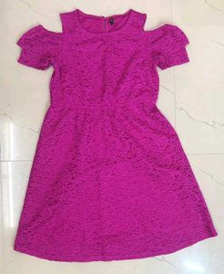 Cold Shoulder Lace Dress
