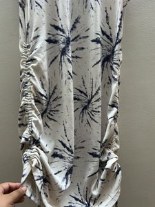 H&amp;m printed dress with side strings