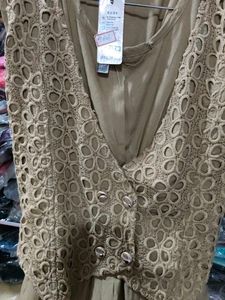 Crochet Jacket One Piece Dress