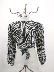 Shein Waist Tie Crop Top