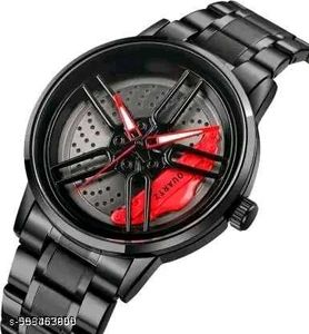 Black Wheel Design Watch