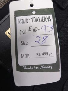 E@93 Size-28 Straight Jeans