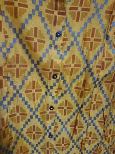 Yellow Patterned Kurta
