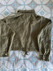 Olive Green Drawstring Jacket