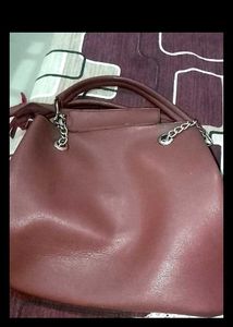 Stylish Maroon Handbag