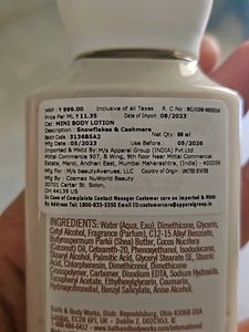 Snowflakes And Cashmere Lotion On Sale