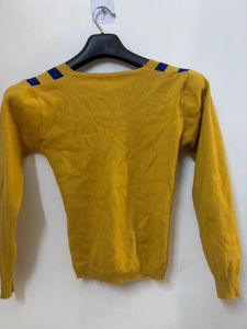 Striped Wrap style woollen top