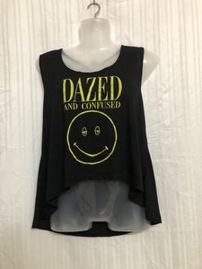 Dazed And Confused Black Sleeveless Top