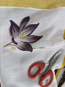 Kerala Kasavu Saree with Floral Design