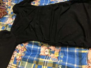 Black Sequined And Glittered Onepiece