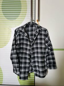 Black & White Flannel Shirt