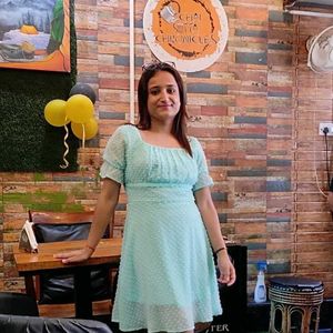 Light Blue Polka Dot Dress