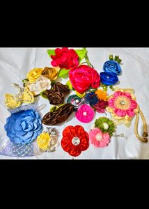 Assorted Handmade loose Mix Flowers 20 pcs