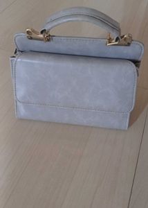 powder blue sturdy hand bag