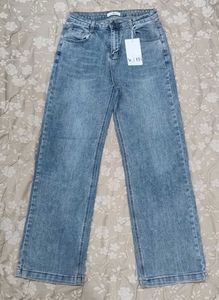 Light Wash Wide Leg Jeans