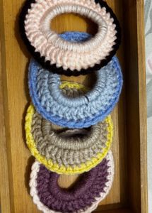Handmade Crochet Hair Ties/ Band