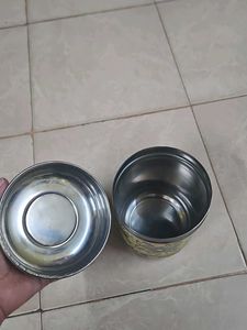 Golden Beautiful Container With Design