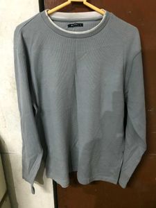 Stylish Grey Long Sleeve T-Shirt