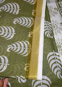 New Saree Bhavani Prints Cotton Doriya with Blouse