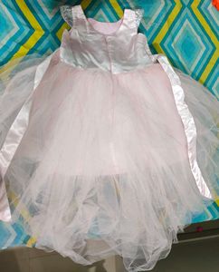 Beautiful High Low Pattern Frock For 2-4 Year Old