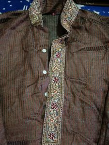 Brown Sherwani Set