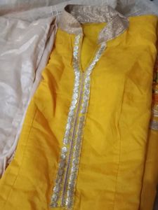 Beautiful Chanderi Silk Kurta Plazo Set With Dupat