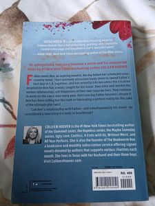 November 9 - Colleen Hoover