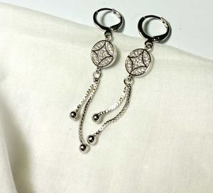 Silver Long Earrings