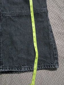 Black Wash Cargo Pants