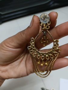 Elegant Gold-Tone Dangle Earrings