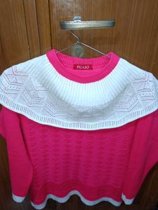 Pink & White Knit Sweater