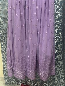 Elegant Purple Ethnic Gown
