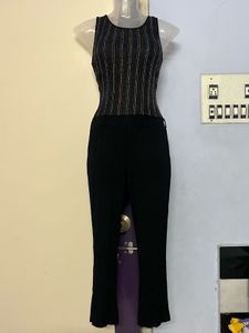 Branded Black Party Wear Jumpsuit