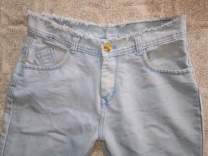 Light Blue Bootcut Denim For Girls 🫧